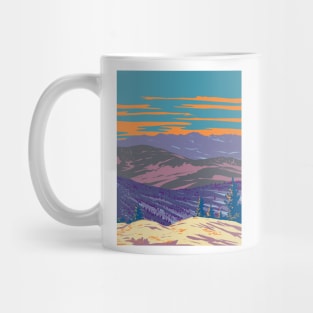 Sandwich Range in White Mountain National Forest New Hampshire USA WPA Art Poster Mug